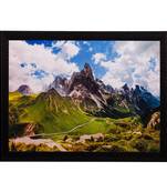 Mountains View Matt Textured UV Art Painting
