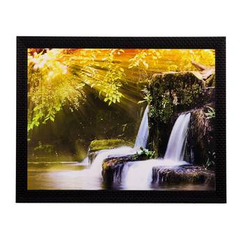Waterfall View Matt Textured UV Art Painting 1