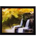 Waterfall View Matt Textured UV Art Painting