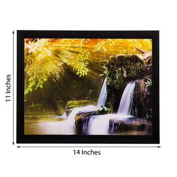 Waterfall View Matt Textured UV Art Painting 2