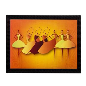 Abstract Dancing Girls Matt Textured UV Art Painting 1