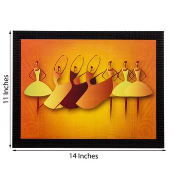 Abstract Dancing Girls Matt Textured UV Art Painting 2