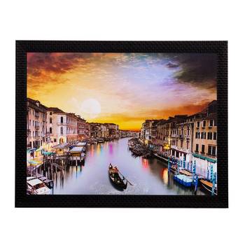 Coloful River View Matt Textured UV Art Painting 1