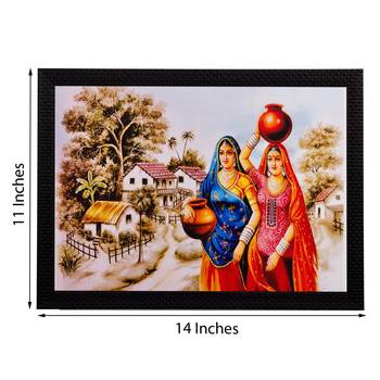 Village Women Matt Textured UV Art Painting 2