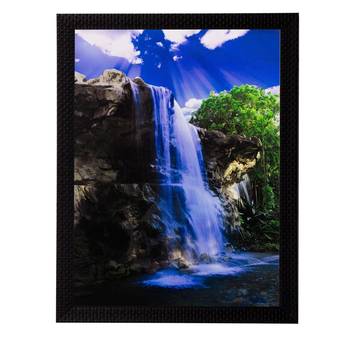 Waterfall View Matt Textured UV Art Painting 1