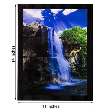 Waterfall View Matt Textured UV Art Painting 2
