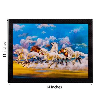 Running Lucky Horses Matt Textured UV Art Painting 2