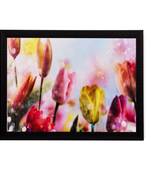 Colorful Floral Matt Textured UV Art Painting