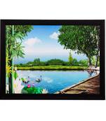 Scenary View Matt Textured UV Art Painting