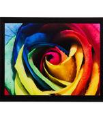 Colorful Floral View Matt Textured UV Art Painting