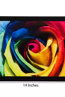 Colorful Floral View Matt Textured UV Art Painting