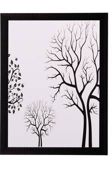 Abstract Tree View Matt Textured UV Art Painting