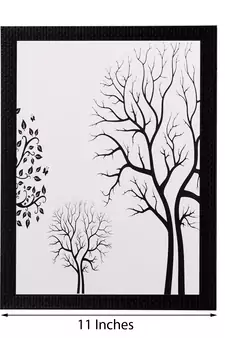 Abstract Tree View Matt Textured UV Art Painting