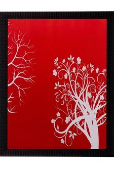Abstract Tree View Matt Textured UV Art Painting