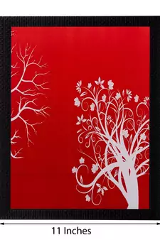 Abstract Tree View Matt Textured UV Art Painting