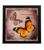Beautiful Colored Butterfly Matt Textured UV Art Painting