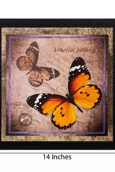 Beautiful Colored Butterfly Matt Textured UV Art Painting