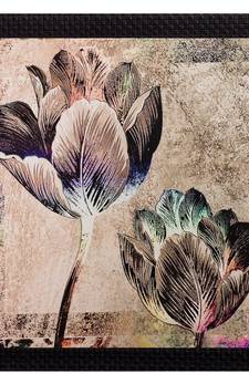 Floral Matt Textured UV Art Painting