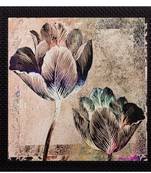 Floral Matt Textured UV Art Painting