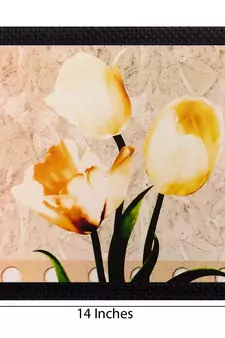 Floral Matt Textured UV Art Painting