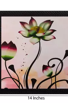 Floral Matt Textured UV Art Painting