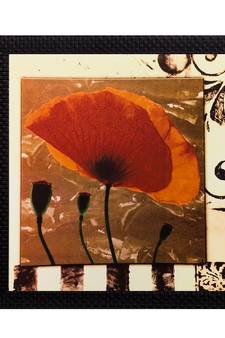 Floral Matt Textured UV Art Painting