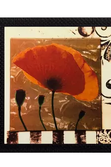 Floral Matt Textured UV Art Painting