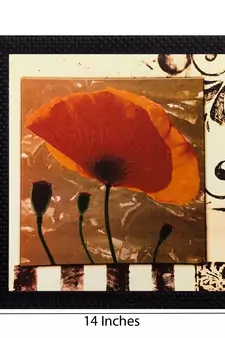 Floral Matt Textured UV Art Painting