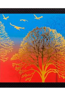 Abstract Matt Textured UV Art Painting