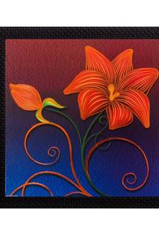 Floral Matt Textured UV Art Painting