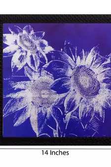 Abstract Sunflower Matt Textured UV Art Painting