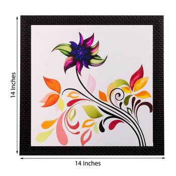 Colorful Leaves Matt Textured UV Art Painting 2