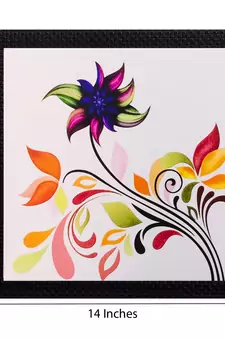 Colorful Leaves Matt Textured UV Art Painting