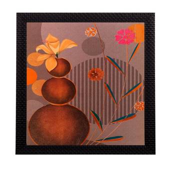 Floral Pot Matt Textured UV Art Painting 1