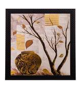 Floral Pot Matt Textured UV Art Painting