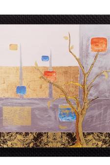 Abstract Tree Matt Textured UV Art Painting