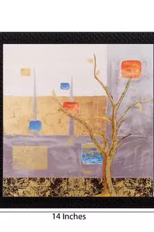 Abstract Tree Matt Textured UV Art Painting