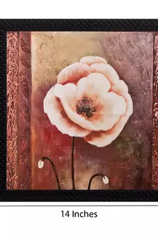 Floral Matt Textured UV Art Painting
