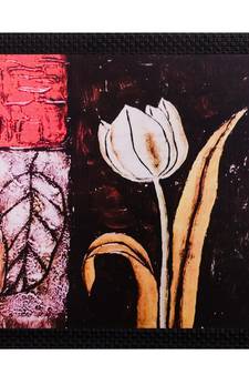 Floral Matt Textured UV Art Painting