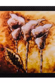 Floral Matt Textured UV Art Painting