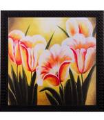 Floral Matt Textured UV Art Painting