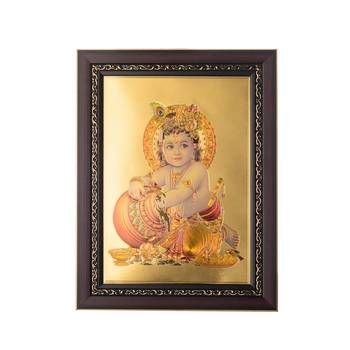 Laddu Gopal Laminated Golden Foil 1