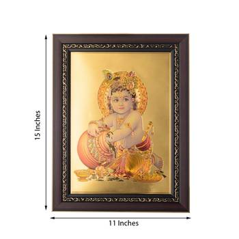 Laddu Gopal Laminated Golden Foil 3