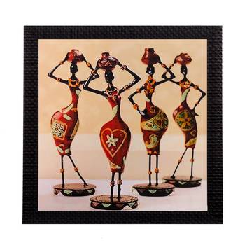 Tribal Women Matt Textured UV Art Painting 1