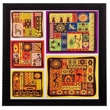 Abstract Matt Textured UV Art Painting 1