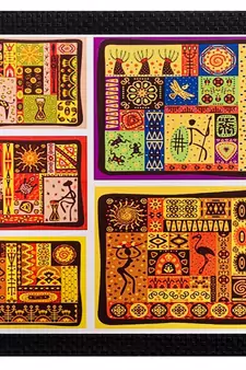 Abstract Matt Textured UV Art Painting