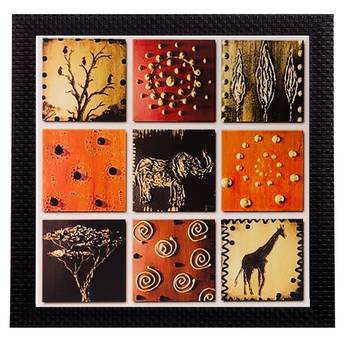 Abstract Matt Textured UV Art Painting 1