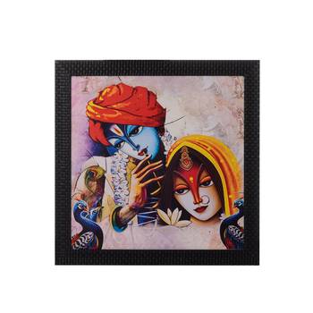 Radha Krishna Satin Matt Texture UV Art Painting 1