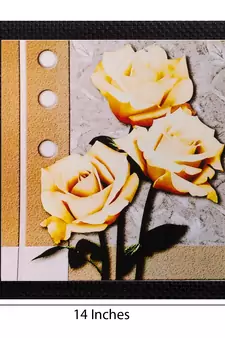 Floral Matt Textured UV Art Painting
