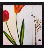 Floral Matt Textured UV Art Painting